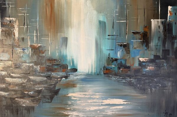 Ciudad Azul 60x90