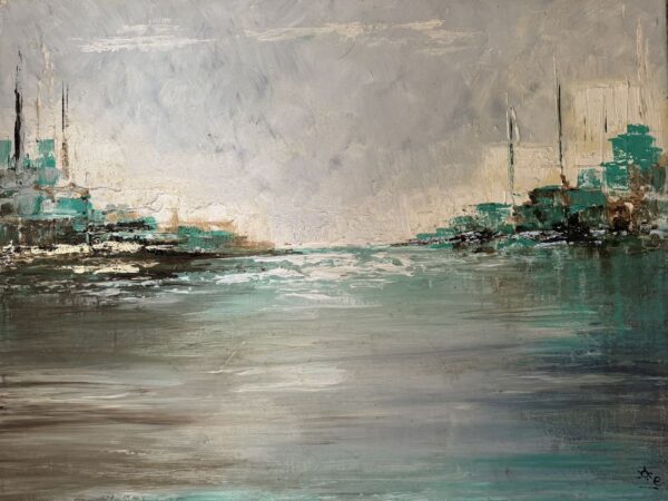 Ciudad En Turquesas 60x90