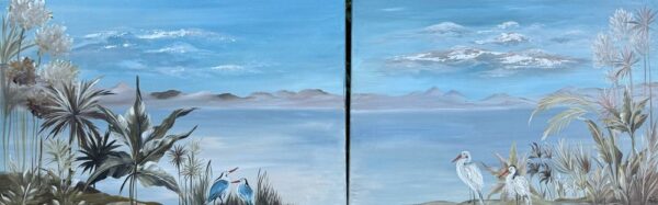 Díptico Pájaros 60x90