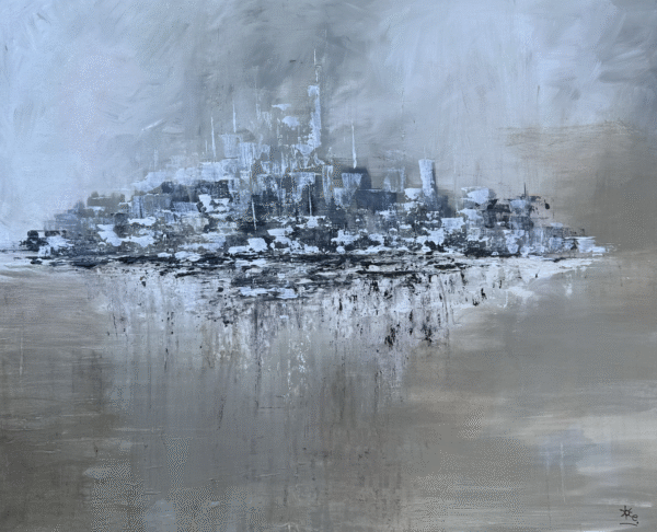 Ciudad Gris 100x80 - Imagen 2